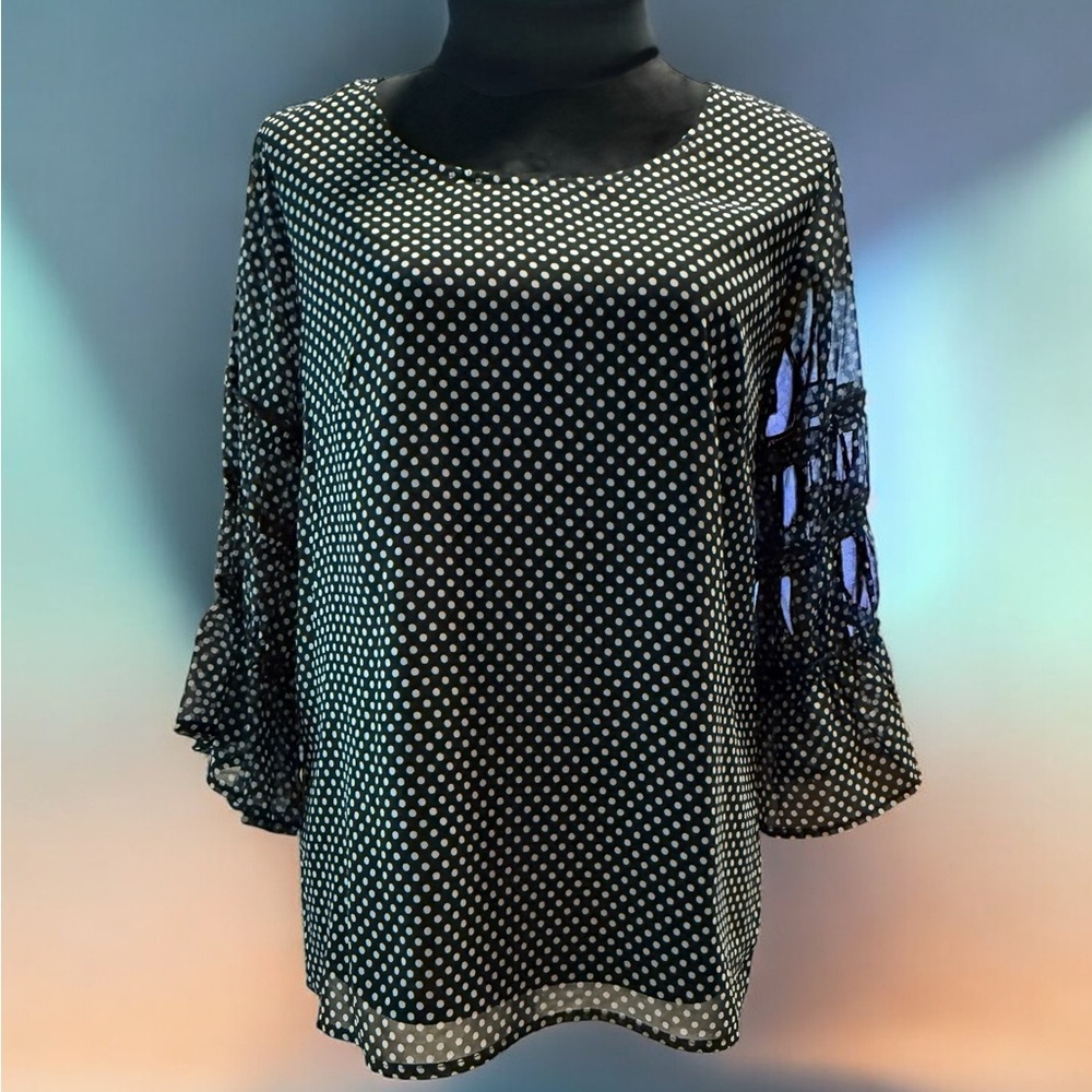 Banana Republic Black Boxy Blouse‎ Relaxed Fit - 2